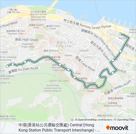 巴士3A的線路圖