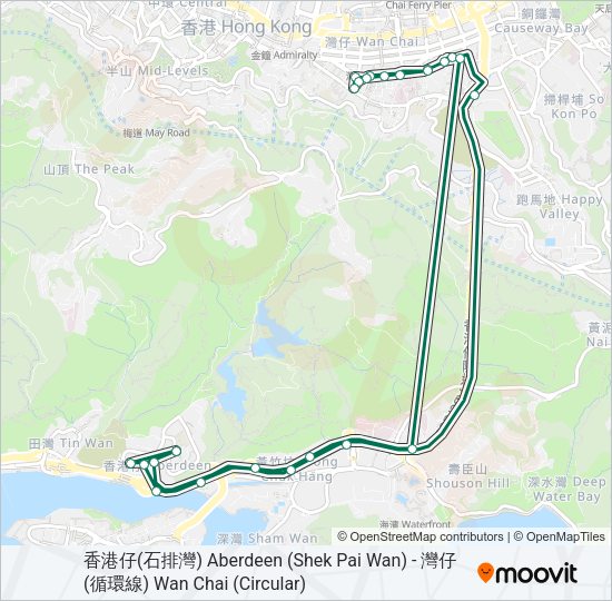 巴士4B的線路圖