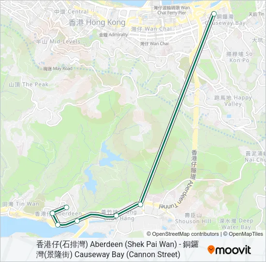 巴士4C的線路圖
