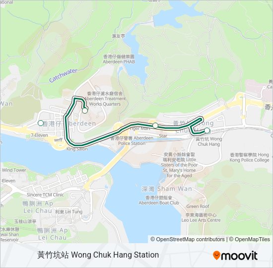 巴士4M的線路圖