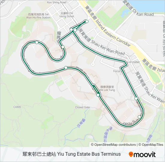 50 Bus Line Map