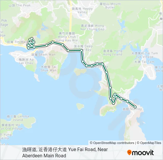 52 Bus Line Map