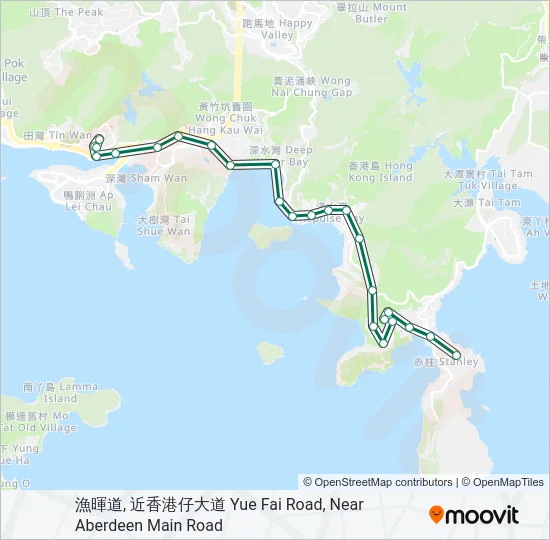 52 Bus Line Map