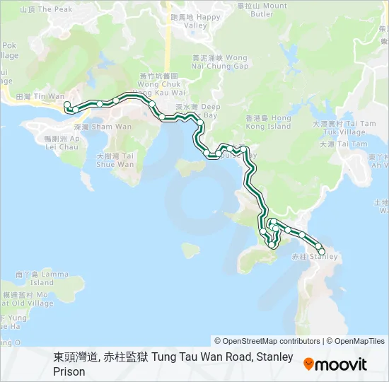 52 Bus Line Map
