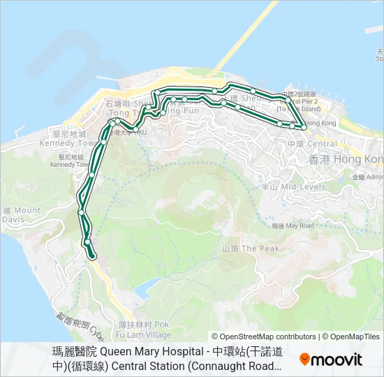 55 Bus Line Map