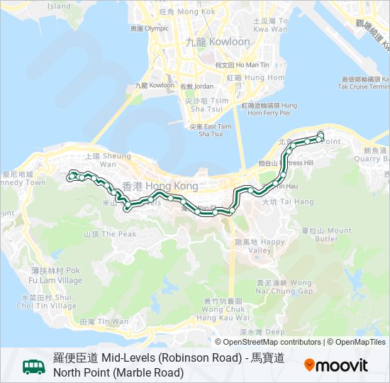 56 bus Line Map