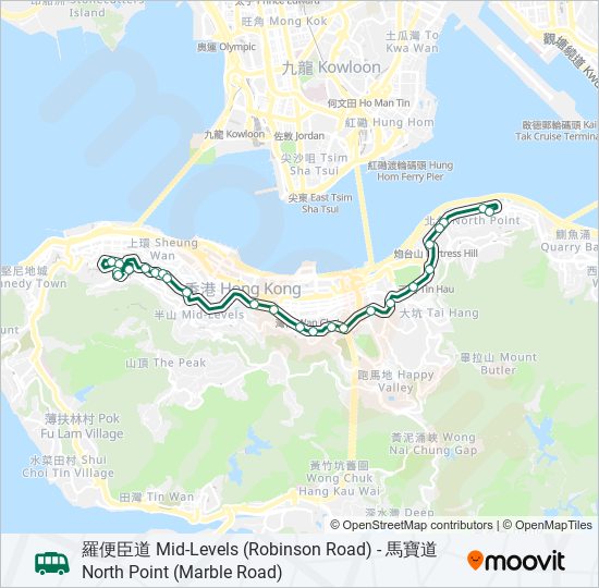 56 bus Line Map