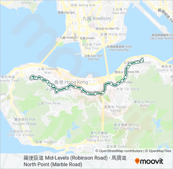 56 Bus Line Map