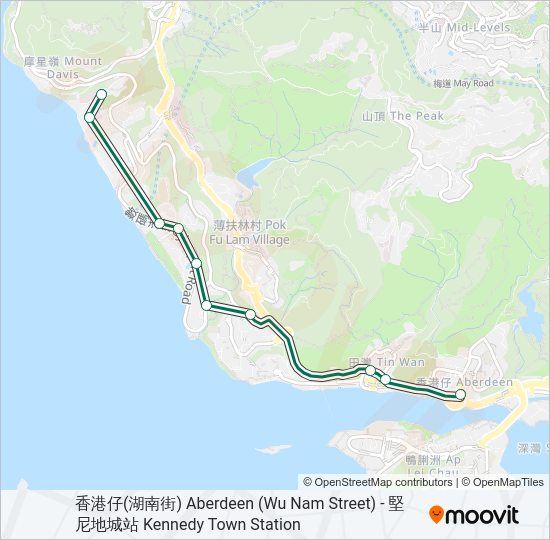 巴士58的線路圖
