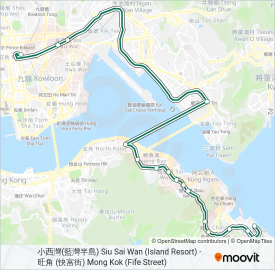 61 Bus Line Map