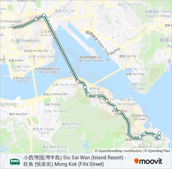 61 bus Line Map