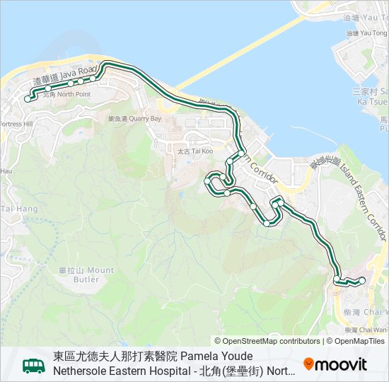 65 bus Line Map