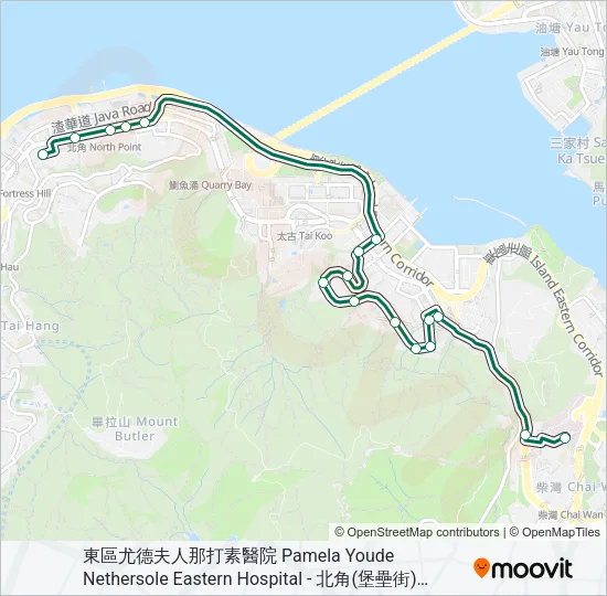 65 Bus Line Map