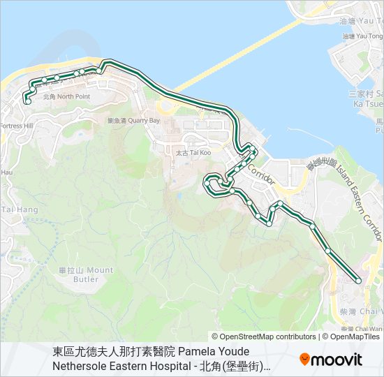 巴士65的線路圖