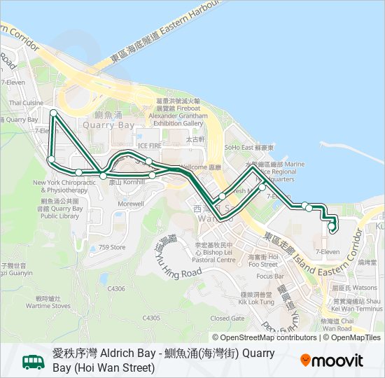 68 bus Line Map