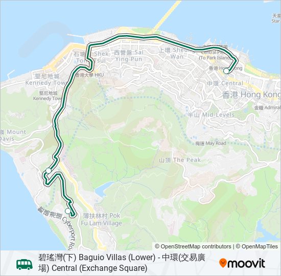 8X bus Line Map