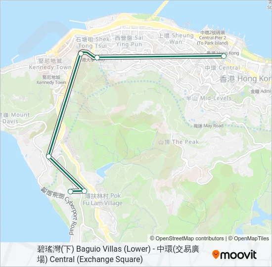 8X Bus Line Map