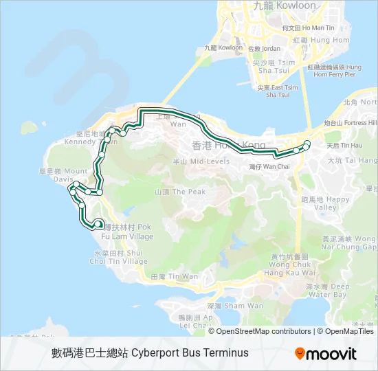 10P Bus Line Map