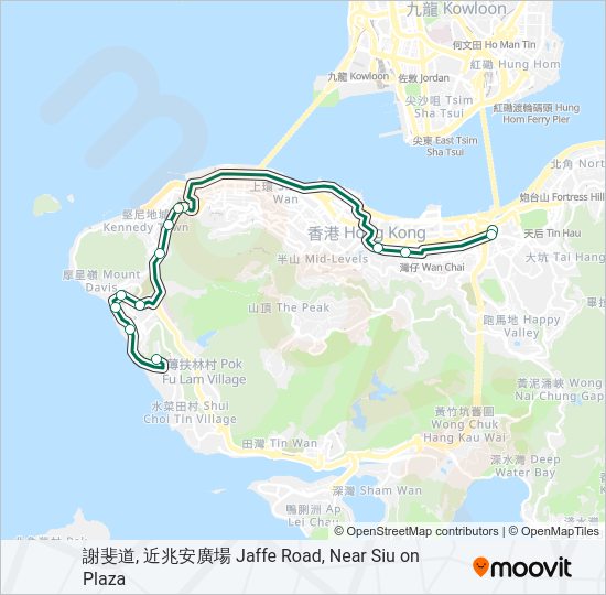 10P Bus Line Map