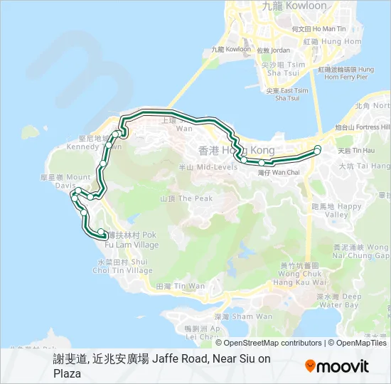 10P Bus Line Map