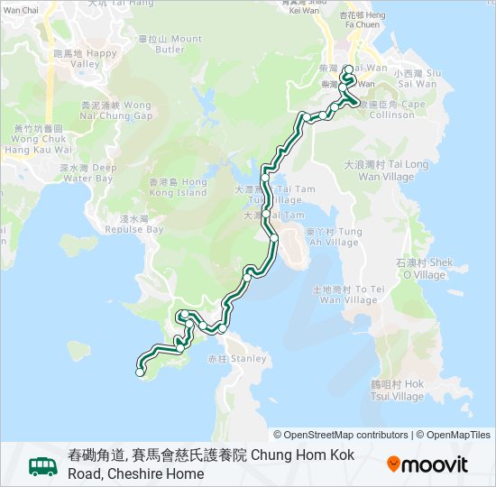 16A bus Line Map