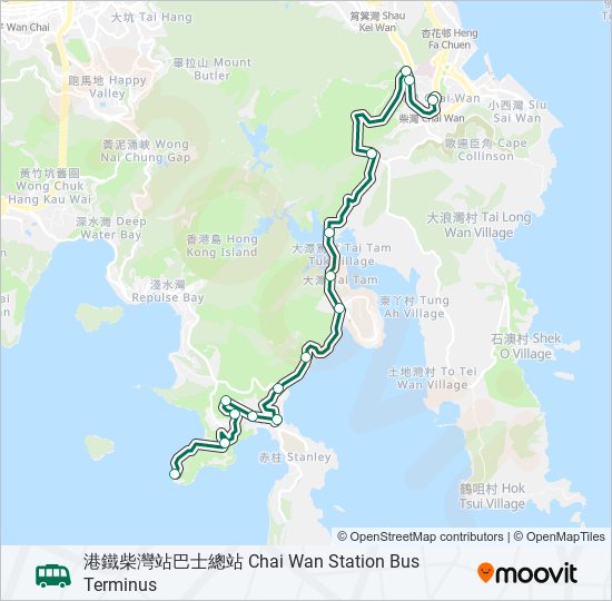 16A bus Line Map