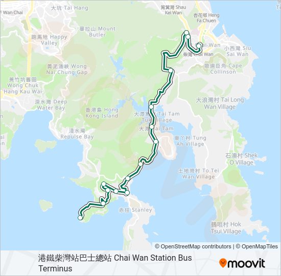 16A Bus Line Map