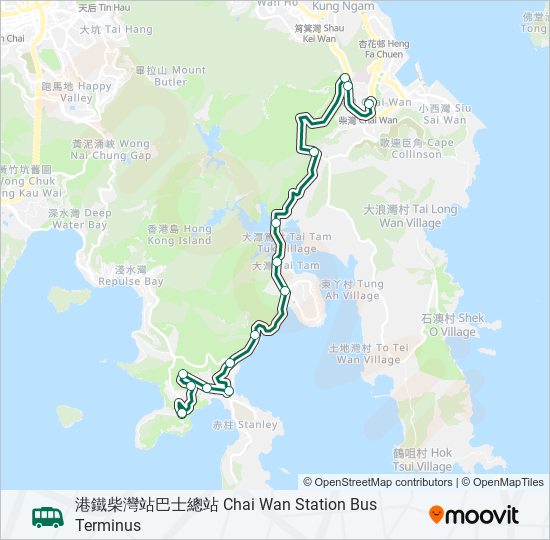 16M bus Line Map