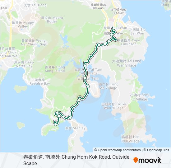 16M Bus Line Map