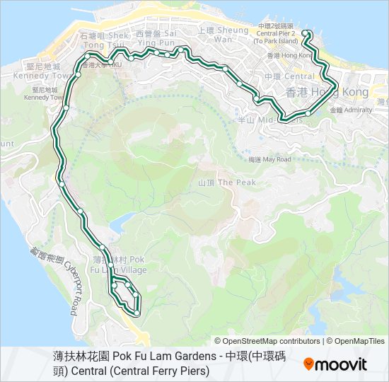 22S Bus Line Map