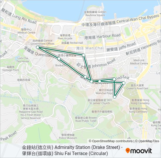 巴士24A的線路圖