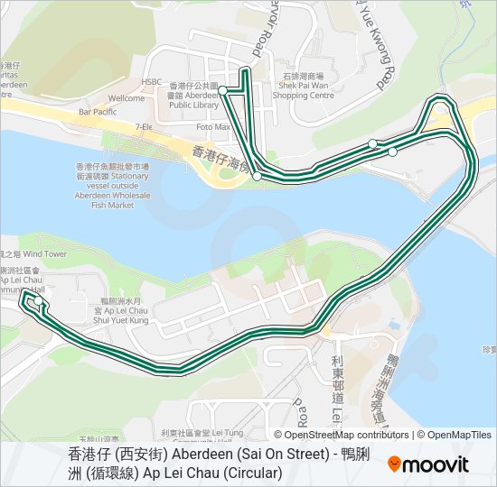 巴士27A的線路圖