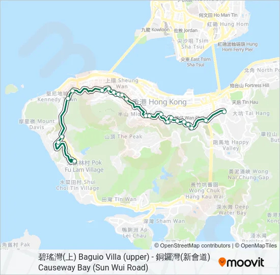 28S Bus Line Map