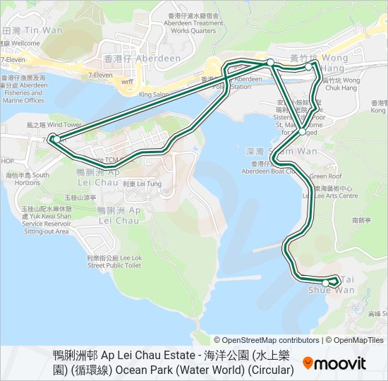 巴士29X的線路圖
