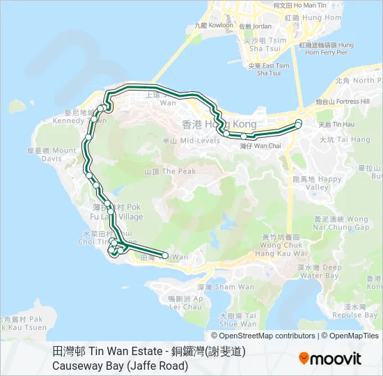 31X Bus Line Map