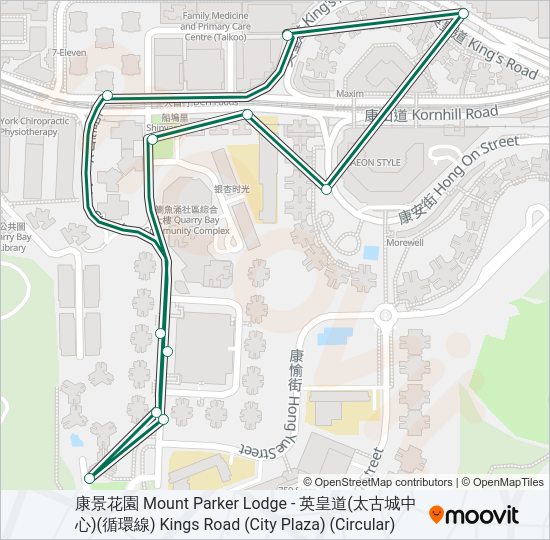 32A Bus Line Map