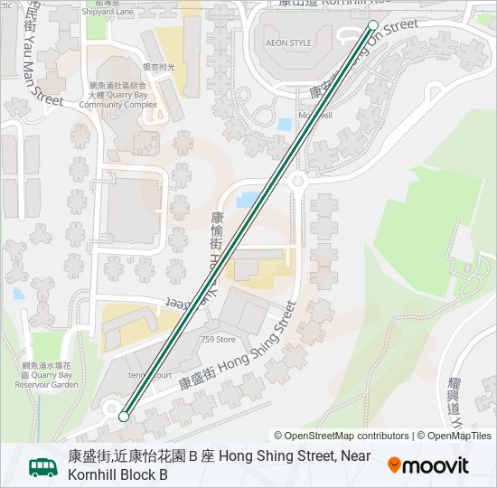 33M bus Line Map