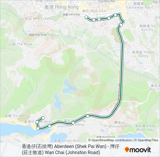 巴士35M的線路圖