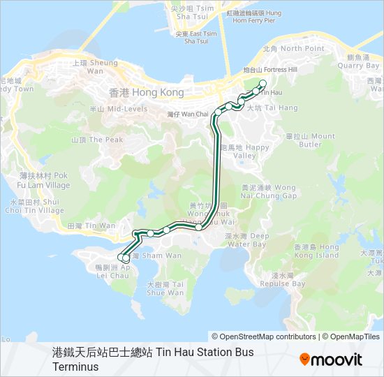 巴士39M的線路圖