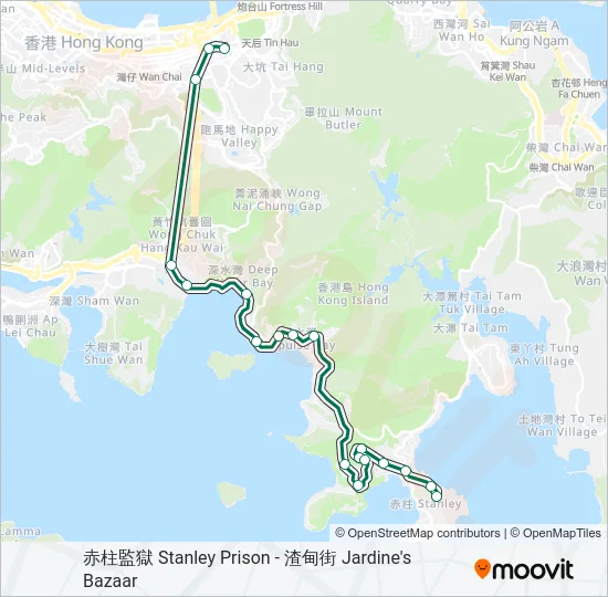 40X Bus Line Map
