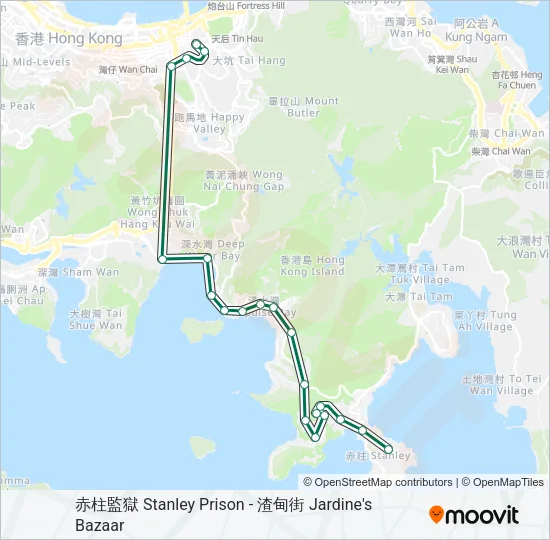 40X Bus Line Map