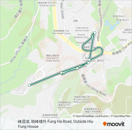 43M Bus Line Map