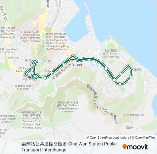 44M Bus Line Map