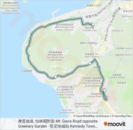 54S Bus Line Map