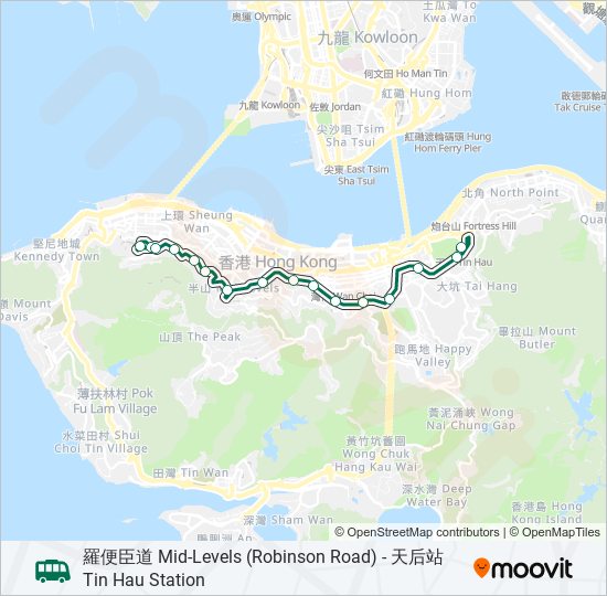 56A bus Line Map