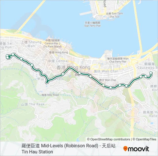 56A Bus Line Map