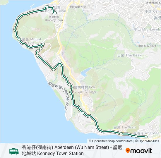 58A bus Line Map