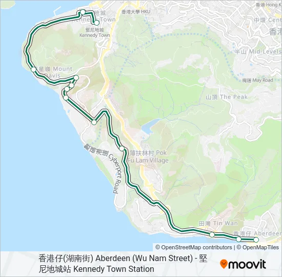 58A Bus Line Map