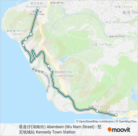 58A Bus Line Map