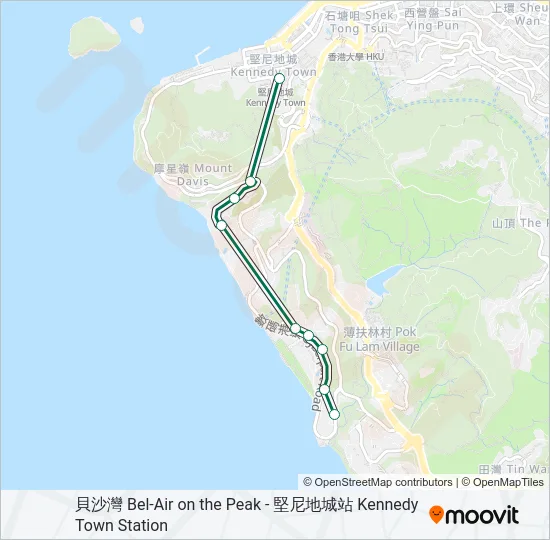 58M Bus Line Map